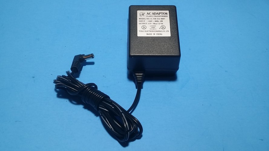 *Brand NEW*Yuhai Electronics 41.YH-UA-0607 6V 7.2VA AC Power Adapter